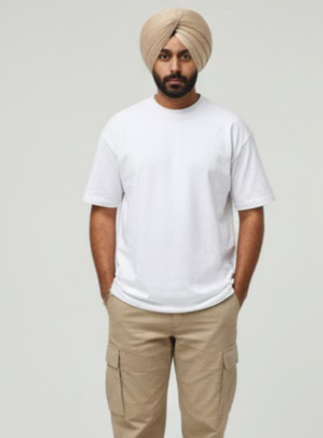 Khakhi Turban | Full Voile